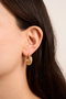 Heliophilia Silver Pendientes de Oro con Recubrimiento de Laca Dorado, Talla Única